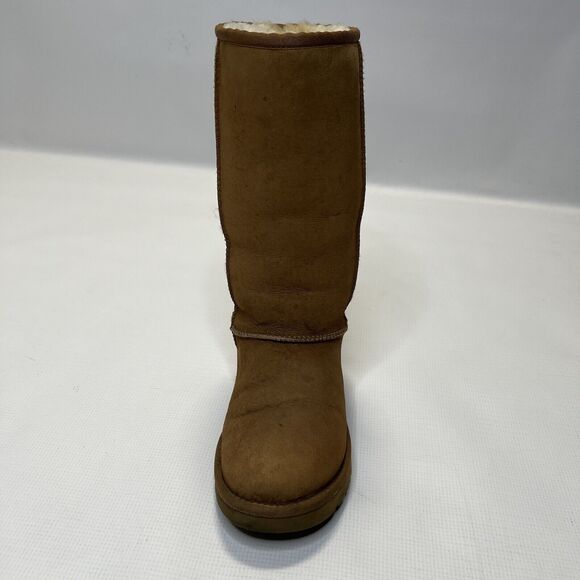 UGG Classic Tall Boot Chestnut Suede Sheepskin Shearling (SN 5815) Size 7 - Picture 4 of 16